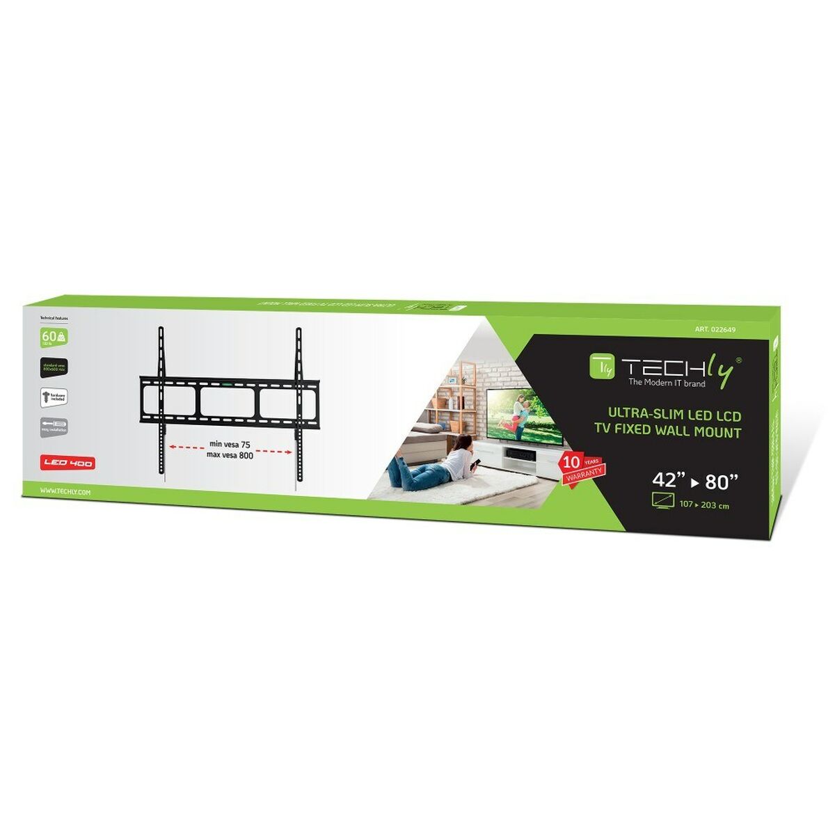 TV-holder Techly ICA-PLB 860 42" 80" 60 Kg